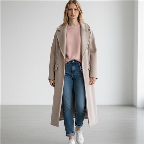 Cappotto con bottone a scomparsa HIDDEN